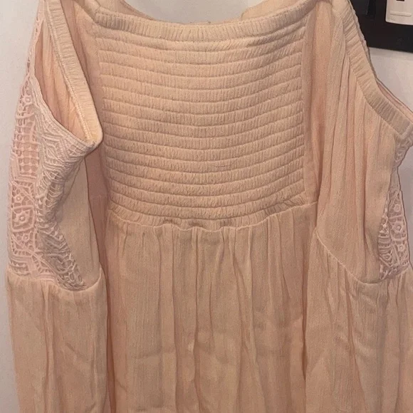 NWOT TORRID Light Pink Gauze n Crochet Button Babydoll Cami - Picture 9 of 11